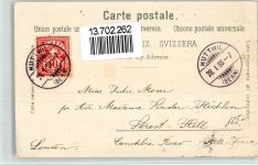 4950 Huttwil 1898 BOAKC Lithographie Kirche