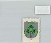 8536 Hüttwilen - Vignette Wappen Kaffee Hag ca 1920-1940