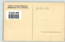 8455 Rüdlingen 1925 - Jungmannschaftslogen Pfingsttagung Gedicht von Gottfried Keller