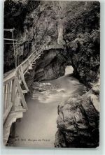 1904 Vernayaz - Trient Schlucht Steg