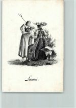 Künstlerkarte Frauen in Trachten