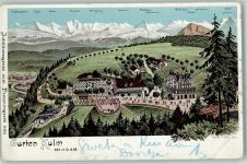 Gurten Kulm 1902 Gebrauchsspuren Lithographie