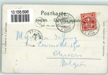 Gurten Kulm 1902 Gebrauchsspuren Lithographie