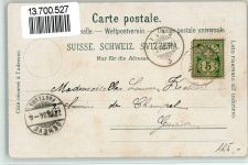 1169 Yens 1904 BOAKC Bahnhof Epiceries Andri Lavanchy Lithographie