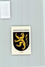 2074 Marin-Epagnier - Vignette Wappen Kaffee Hag 1920-1940 Löwe