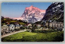 3818 Grindelwald Foto AK Hotel Wetterhorn