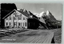 3818 Grindelwald 1953 Foto AK Hotel Große Scheidegg Eiger