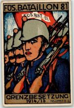 Füs. Bataillon 81 Grenzbesetzung 1914/1915