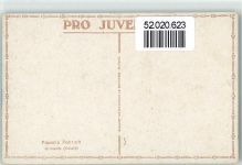 3961 Grimentz Künstlerkarte Kirche sign. F. Portier