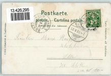 Gurten Kulm 1901 Lithographie Gurten-Festhalle Altes Gurten-Restaurant Neues Etablissement Station Gurten Station Wabern