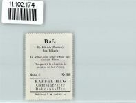 8197 Rafz - Vignette Wappen Kaffee Hag ca 1920-1940