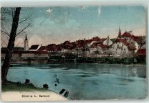 3294 Büren an der Aare 1912 Gebrauchsspuren Aarequai