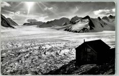 Konkordiahütten Foto AK Hüttenstempel