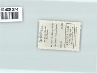 8627 Grüningen - Vignette Wappen Kaffee Hag ca 1920-1940 Löwe