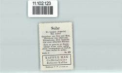5034 Suhr - Vignette Wappen Kaffee Hag ca 1920-1940