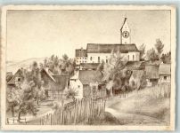 8477 Oberstammheim Künstlerkarte in Stammheim sign. Fritz Deringer