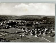 8462 Rheinau 1956 Foto AK Fliegeraufnahme