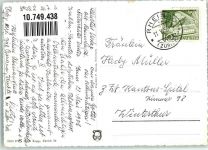 8462 Rheinau 1956 Foto AK Fliegeraufnahme