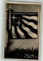 8608 Bubikon Foto AK Fahne Schützenverein