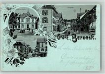 9442 Berneck 1901 BOAKC Buchdruckerei Gutenberg Tramstrasse Lithographie