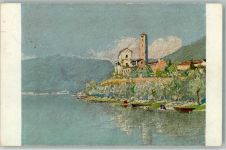 6648 Rivapiana Künstlerkarte sign. Franzoni, F. Kirche Pro Juventute