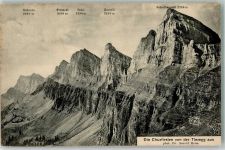 Churfirsten 1903 Foto AK Foto Heim Scheibenstoll Zustoll