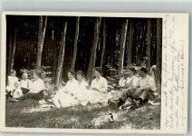 4127 Birsfelden 1917 Foto AK Gruppenfoto Ort handschriftlich