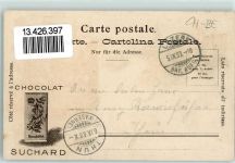 3000 Bern Berne 1900 Lithographie Werbung Chocolat suchard