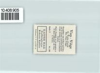 3930 Visp Viège - Vignette Wappen Kaffee Hag ca 1920-1940 Löwe