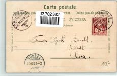 5737 Menziken 1898 BOAKC Lithographie Gasthaus Sternen Kirche Schulhaus Verlag Künzli Nr 711