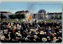 8000 Zürich 1914 - Sechseläuten Verbrennen des Bögg