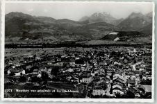 1870 Monthey Foto AK Bahnpost Zug 1690