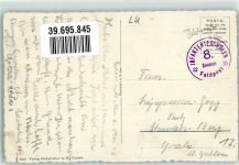 6182 Escholzmatt Gebrauchsspuren Feldpost Infanterieschulen 8. Division