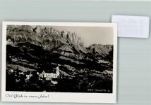 9473 Gams FOTO KEINE AK Foto 10cm x 7cm Fliegeraufnahme Kirche Neujahrswünsche