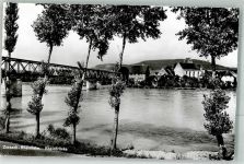 5330 Bad Zurzach Foto AK Rheinbrücke