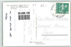 3944 Unterbäch VS Foto AK Chalet der Metallarbeiter Bietschhorn