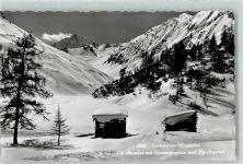 7563 Samnaun Dorf - Val chamins mit Stammerspitze und Piz chamins Winter