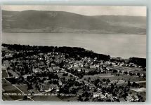 1462 Yvonand 1954 Foto AK Fliegeraufnahme