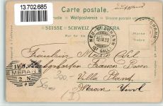 9606 Bütschwil 1902 BOAKC Lithographie Buchdruckerei Realschule Bahnhofstraße Kirche Bahnhof Kirchplatz Löwen Sonne Gebrauchsspuren, bitte Scan genau beachten!