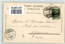 8634 Hombrechtikon 1901 - Feldbach Eisenbahn