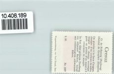 1653 Crésuz - Vignette Wappen Kaffee Hag ca 1920-1940 Rabe