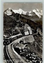 Schynige-Platte-Bahn - Schynige-Platte-Bahn mit Eiger Mönch Jungfrau