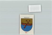 8752 Näfels - Vignette Wappen Kaffee Hag ca 1920-1940