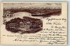 4448 Läufelfingen 1903 - Kurhaus Frohburg Station Läufelfingen Ort handschriftlich