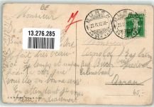 3294 Büren an der Aare 1912 Gebrauchsspuren Gasthaus Brauerei G. Kaeser