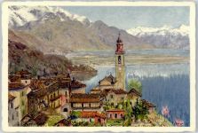 6777 Ronco Künstlerkarte Ronco verso Locarno Zuppinger