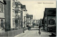 9403 Goldach 1915 Foto AK Bahnpost Zug 3514 Obere Blumenstrasse