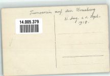 8750 Riedern 1918 Foto AK Turnverein auf dem Drusberg Ort handschriftlich