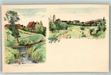 8272 Ermatingen Lithographie Wiesenbach Feldweg