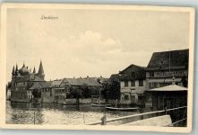 8266 Steckborn 1909 Foto AK Hotel zur Krone Schloss